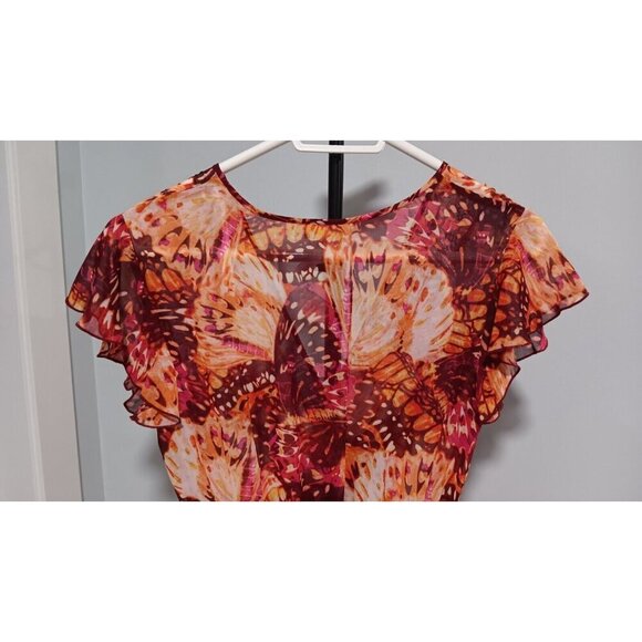 Size 6 Kate Lily Spring Summer Dress Stretch Waistband Long - Picture 5 of 7